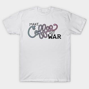 Peace, Love, and Coffee (in Cotton Candy) T-Shirt